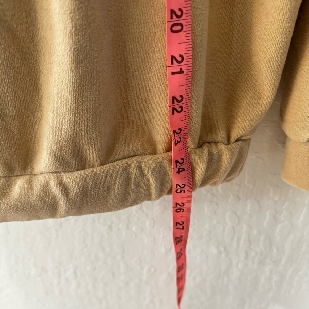 Dudley Stephens Tan Baldwin Mock Neck Terry Cloth Style Sweater XS - Picture 6 of 12